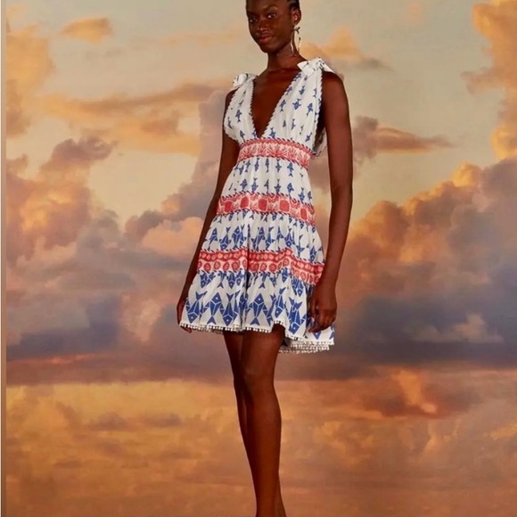 Farm Rio Patterned Mini Dress- Medium - Picture 3 of 6